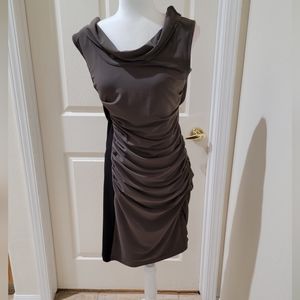Joseph Ribkoff Olive & Black Hourglass Dress - 14
